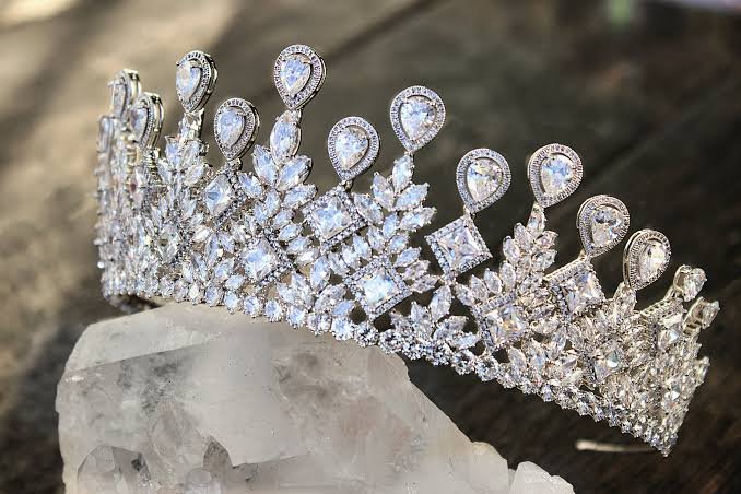 Bridal Princess Prom Silver Crystal Diamond Party Crown